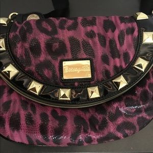 BETSEYVILLE PINK & PURPLE STUDDED BAG